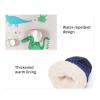 YUGSHNKFC Kids Ski Gloves Printed Dinosaur Pattern Thicken Thermal Mitts Gloves Splashproof Mittens Children Winter Warm Gloves view 3