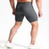 NELEUS Men's 3 Pack Nylon Running Workout Compression Shorts with Pocket,6115 Black/Grey/Navy Blue,M view 3