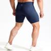 NELEUS Men's 3 Pack Nylon Running Workout Compression Shorts with Pocket,6115 Black/Dark Navy/Red,XL view 3