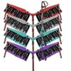 EQUIEMPRESS Horse Western One Ear Leather Hand Tooled Headstall and Breast Collar Set with Reins. /Size-Full,Cob A-092 (Red, Full) view 1