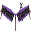 EQUIEMPRESS Horse Western One Ear Leather Hand Tooled Headstall and Breast Collar Set with Reins. /Size-Full,Cob A-092 (Red, Full) view 2