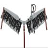 EQUIEMPRESS Horse Western One Ear Leather Hand Tooled Headstall and Breast Collar Set with Reins. /Size-Full,Cob A-092 (Red, Full) view 4