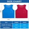 VOGRYE Pinnies Set of 12/24 Scrimmage Vests, Team Practice Sports for Child Youth/Adult, Lightweight Basketball Jersey view 2