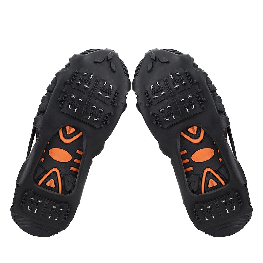 ZIZEV Ice Snow Traction Cleats, Lightweight Nonslip Ice Cleats, Universal Boot Ski Shoes (L:39-42)