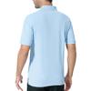 Crown Craze Performance Polos T-Shirt for Adult Men Lightweight 5.1oz Mesh Shirt,100% Polyester Breathable Tee (US, Alpha, 3X-Large, Regular, Regular, Light Blue) view 3