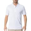 Crown Craze Performance Polos T-Shirt for Adult Men Lightweight 5.1oz Mesh Shirt,100% Polyester Breathable Tee (US, Alpha, X-Large, Regular, Regular, White) view 1