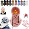 Conversionh Sherpa Hood Ski Mask, Winter Outdoor Sports Windproof Balaclava Over Helmet (Pink) view 1