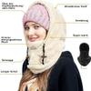 Conversionh Sherpa Hood Ski Mask, Sherpa Hood, Winter Outdoor Sports Windproof Sherpa Hood Balaclava Over Helmet (Khaki) view 3