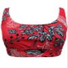 Firpearl Women's Swim Bra Swimsuit Top - Quick Dry UPF 50+ Swim Bra for Under Swim Shirt Underwire Bikini Top Red Floarl US14 view 2