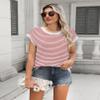 Zeagoo Summer Tops for Women 2025 Short Sleeve Sweaters High Neck Knitted Lightweight Sweater Vest view 2