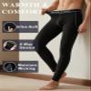 ZAIGGUT Mens Bamboo Viscose Thermal Pants Support Pouch Long Underwear Bottoms Breathable & Soft Base Layer Pants Green 2XL view 3