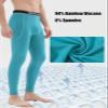 ZAIGGUT Mens Bamboo Viscose Thermal Pants Support Pouch Long Underwear Bottoms Breathable & Soft Base Layer Pants Green 2XL view 4