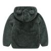 Winter Coat Toddler Zipper Outwear Thick Toddler Warm Ear Baby Kids Boy Cute Hooded Coat (Dark Gray, 12-18 Months) view 3