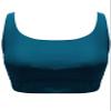 Firpearl Women Modest Bikini Top Only No Bottom - Push Up Swimsuits with Underwire Bra Support Blue Coral US10 view 4
