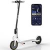 Qlaway 8.5" Aluminum Alloy Frame E Scooter for Adults 19 MPH Sport Escooter 350W Motor, Electric Scooter Up to 22 Miles Range, Bearing 265 LBS/APP Control-White view 1
