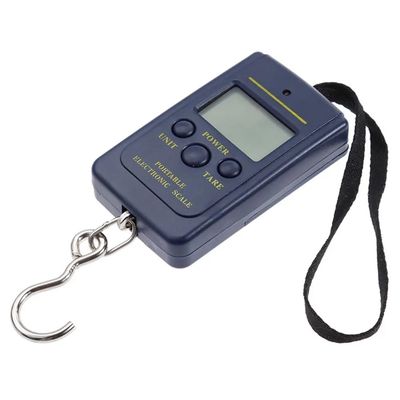 40kg x 10g Mini Digital Scale for Fishing Luggage Travel Weighting Steelyard Portable Electronic Hanging Hook Scale(NO Back Light)