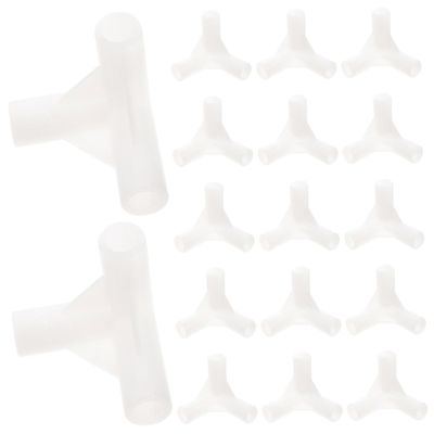 BRIGHTFUFU Greenhouse Fittings Connector Set Pcs Canopy Tent Fittings Way Connectors for Frame Construction Pp Material