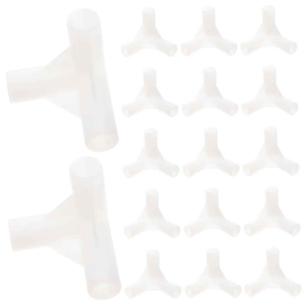 BRIGHTFUFU Greenhouse Fittings Connector Set Pcs Canopy Tent Fittings Way Connectors for Frame Construction Pp Material