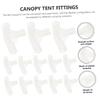 BRIGHTFUFU Greenhouse Fittings Connector Set Pcs Canopy Tent Fittings Way Connectors for Frame Construction Pp Material view 3