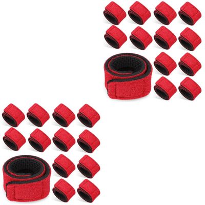 Toddmomy 20pcs Fishing Pole Straps Stretchy Rod Holders Elastic Wraps for Neatly Organizing Fishing Gear Prevents and and