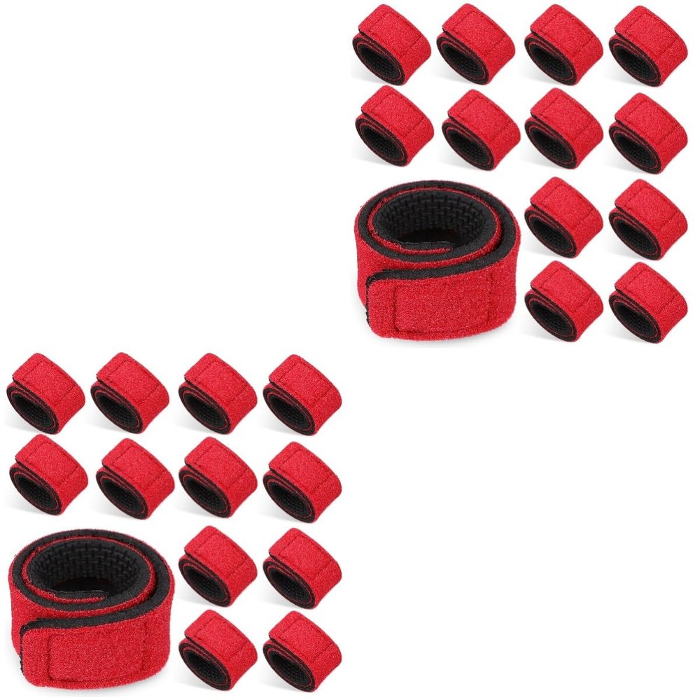 Toddmomy 20pcs Fishing Pole Straps Stretchy Rod Holders Elastic Wraps for Neatly Organizing Fishing Gear Prevents and and