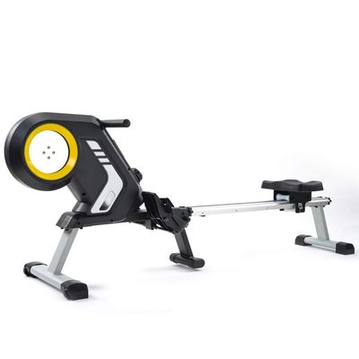 Compact Silent Rowing Maines, Foldable Rower with 8-Level Adjustable Resistance, Transport Wheels, for Home Use Gym Equipment