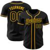 Custom Baseball Jersey, Baseball Jersey Customize, Baseball Jersey, Custom Jersey Baseball, Baseball Jersey Men, Custom Black Black-Gold Baseball Jersey, Baseball Shirt Men, Softball Jersey view 1