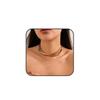 Quizzhe Simple Open Choker Necklace Simple Metal Collar Necklace Trendy Gold Round Clavicle Choker Statement Chunky Bib Chokers Necklaces Jewelry for Women (Style4) view 1