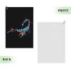 ASEDFGT Cool Scorpion Golf Towel 16 x 24 Inch Golf Towels for Golf Bags Polyester Golf Towel with Carabiner Clip Men and Women Golf Accessories view 2