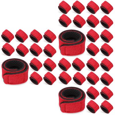 Toddmomy 3sets Fishing Pole Sleeve Protector Rod Straps Fishing Pole Clips Rod Wraps 10pcs*3