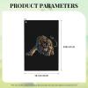 ASEDFGT Angry Lion Golf Towel 16 x 24 Inch Golf Towels for Golf Bags Polyester Golf Towel with Carabiner Clip Men and Women Golf Accessories view 4