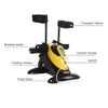 Electric Pedal Mini Rehabilitation Maine Rehabilitation Exercise Maine Portable Pedal Exerciser Bicycle Leg Pedal Bicycle Upper and Lower Equipment Adjustable Resistance (Yellow) view 3