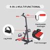 Electric Pedal Deluxe Home Stationary Bike, Exercise Upper Body, Lower Body & Cardio Simultaneously, Reinforced e, Nonslip Base-Built-in LCD Monitor Mini Exercise Bike Stepper view 4