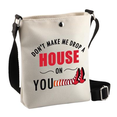 BDPWSS Don't Make Me Drop a House On You Wizard Fans Crossbody Bags for Women Friend (Drop a house Cbag)