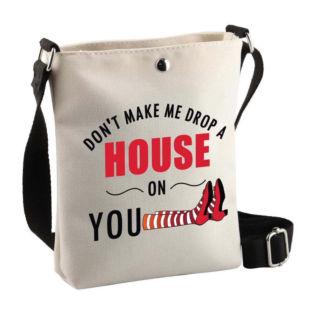 BDPWSS Don't Make Me Drop a House On You Wizard Fans Crossbody Bags for Women Friend (Drop a house Cbag)