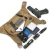 Sports Chest Pack for Men Front Chest Bag Fits Most Pistols Chest Pouch Harness for Running, Hiking, Workouts (Coyote Brown) view 2