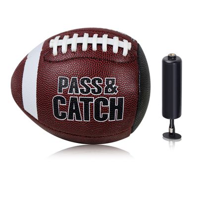 Lemondo PassCatch Youth Size(Ages 5-14), Training Football, Solo Training Equipment, Enhance Passing Catching Skills(with Pump)