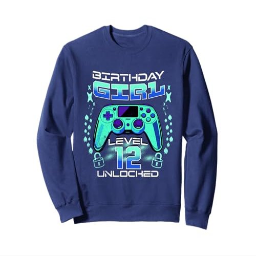 12th Birthday Gamer Gift Girl Age 12 Year Old Gaming Girls Sweatshirt
