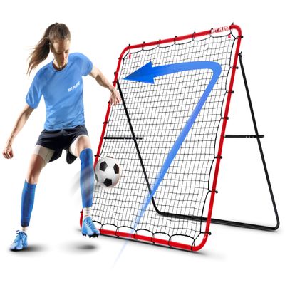 Soccer Rebounder Rebound Net, Kick-Back | Football Training Gifts, Aids & Equipment for Kids Teens & All Ages, Perfect Storage