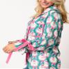 Argeousgor Women 2 Piece Christmas Pajamas Set Bow Tie Long Sleeve Button Shirts Ruffle Pants Cute Pjs Sets Sleepwear S view 2