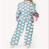 Argeousgor Women 2 Piece Christmas Pajamas Set Bow Tie Long Sleeve Button Shirts Ruffle Pants Cute Pjs Sets Sleepwear S view 3
