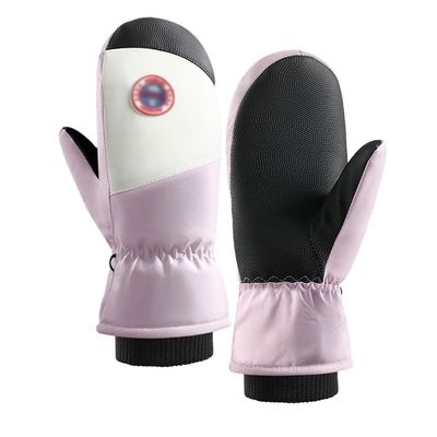 HIONJIN Outdoor Women Winter Ski Gloves Riding Can Touch Screen to Keep Warm and Gloves Waterproof Non-Slip Gloves(D)