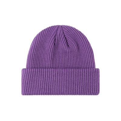 2THESTARS Warm Beanie for Men Women Fleece Lined Thick Winter Skull Cap Unisex Knit Cuffed Cap - Purple