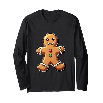 Gingerbread Man Christmas Cookie Baking Holiday Tee Long Sleeve T-Shirt