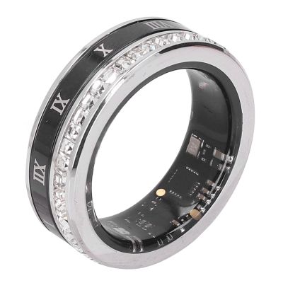 ASHATA Smart Ring Health Tracker, Fitness Tracker Ring Monitoring Fitness Pedometer Sleep Tracking APP, Wearable Health Rings for Men Women, Personalized Ring Hand Jewelry (10)
