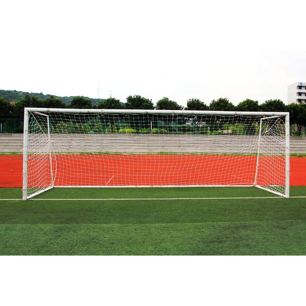 GOTOTOP 11 Aside Football Net Soccer Goal Net Replacement 24 X 8ft, Soccer Net White Soccer Training Net for Field Nets ((11-a-Side 7.5m*2.5m)