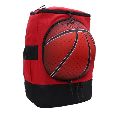 Basketball Bag, Soccer Backpack, Volleyball Football Backpack with Shoe Ball Compartment, Large Ball Shoe Storage Breathable Sports Gym Bag for Outdoor (Size 4 Ball