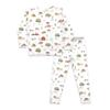 Bellabu Bear Two-Piece Pajama Set for Boys & Girls, Matching Family Pajamas, Rayon from Bamboo 4T (Fall Vibes, 4T) view 1