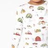 Bellabu Bear Two-Piece Pajama Set for Boys & Girls, Matching Family Pajamas, Rayon from Bamboo 4T (Fall Vibes, 4T) view 3