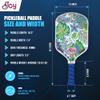 4Joy Pickleball Paddle - Premio Series - Thermoformed Premium T700 Carbon Fiber Pickleball Paddle Face - 16MM Honeycomb Core - Carbon Fiber - Cushioned Vegan Leather Stitched Grip (Damask & Palm) view 3